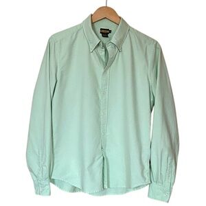 Ralph Lauren Rugby Light Green Cotton Oxford Button Down Shirt Women's 12